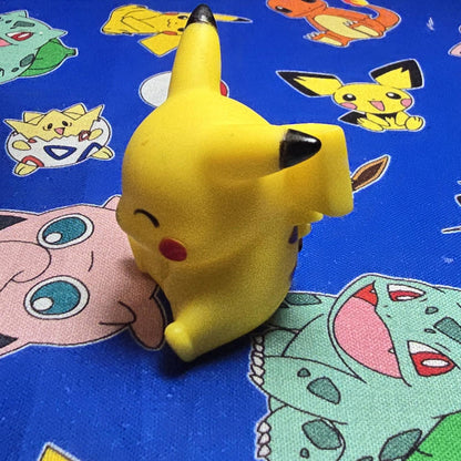 Pokemon Pikachu Figure Finger Puppet 2002 Nintendo Bandai PVC Vintage Japan USA
