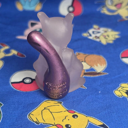 Pokemon Mewtwo Metallic Clear Figure Finger Puppet 2013 Nintendo Bandai Japan US