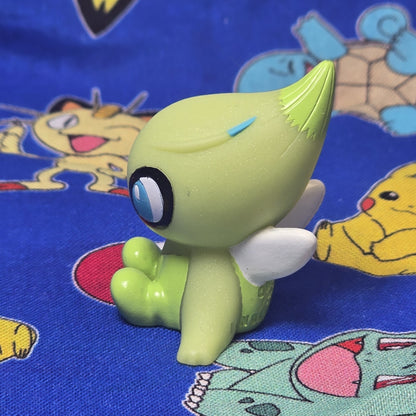 Pokemon Celebi Metallic Figure Finger Puppet 2010 Nintendo Bandai PVC Japan USA