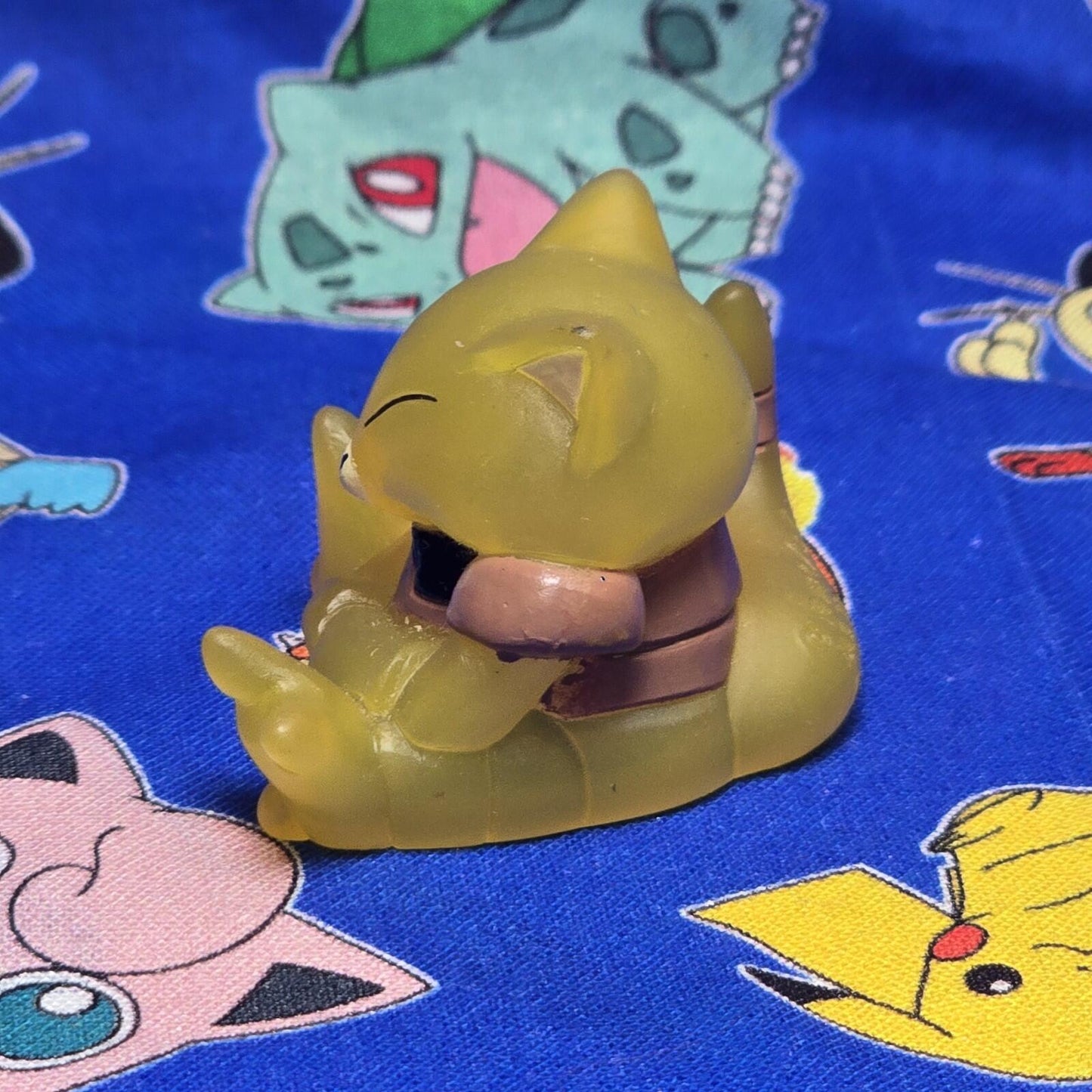 Pokemon Abra Clear Figure Finger Puppet 1997 Bandai Nintendo Vintage USA Seller