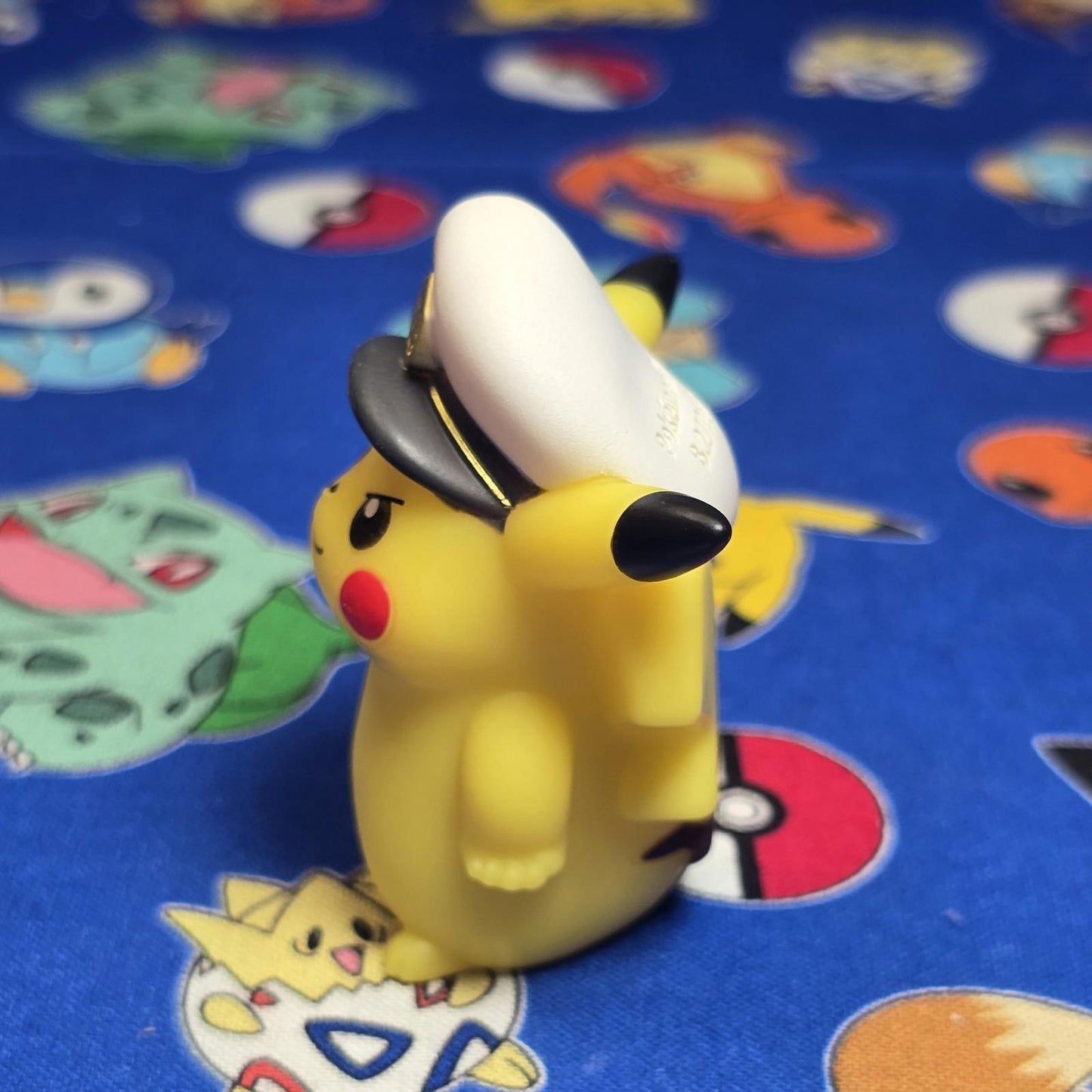 Pokemon Captain Pikachu Figure Finger Puppet 2024 Nintendo Bandai PVC Japan USA