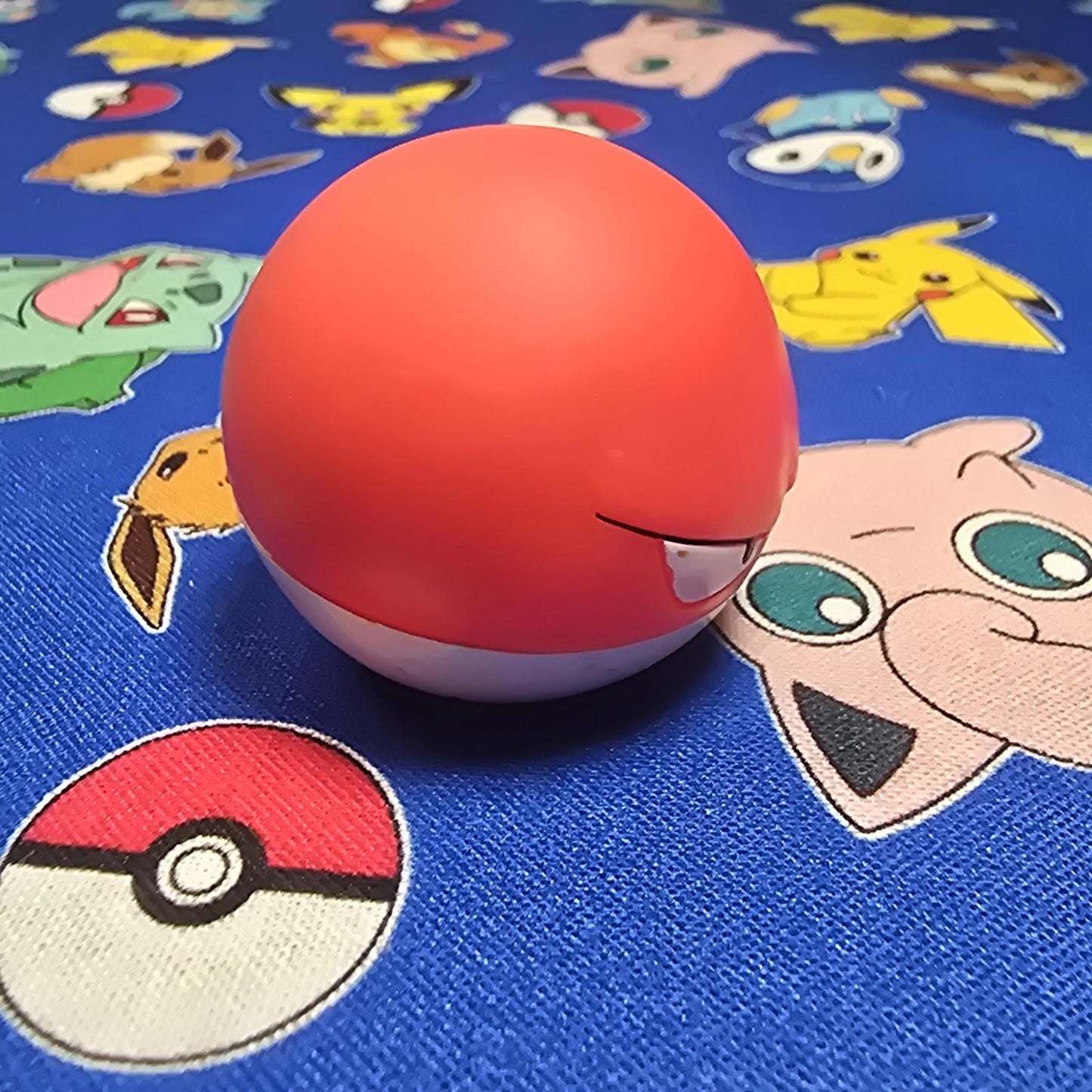 Pokemon Voltorb Figure Finger Puppet 1996 Nintendo Bandai PVC Vintage Japan US