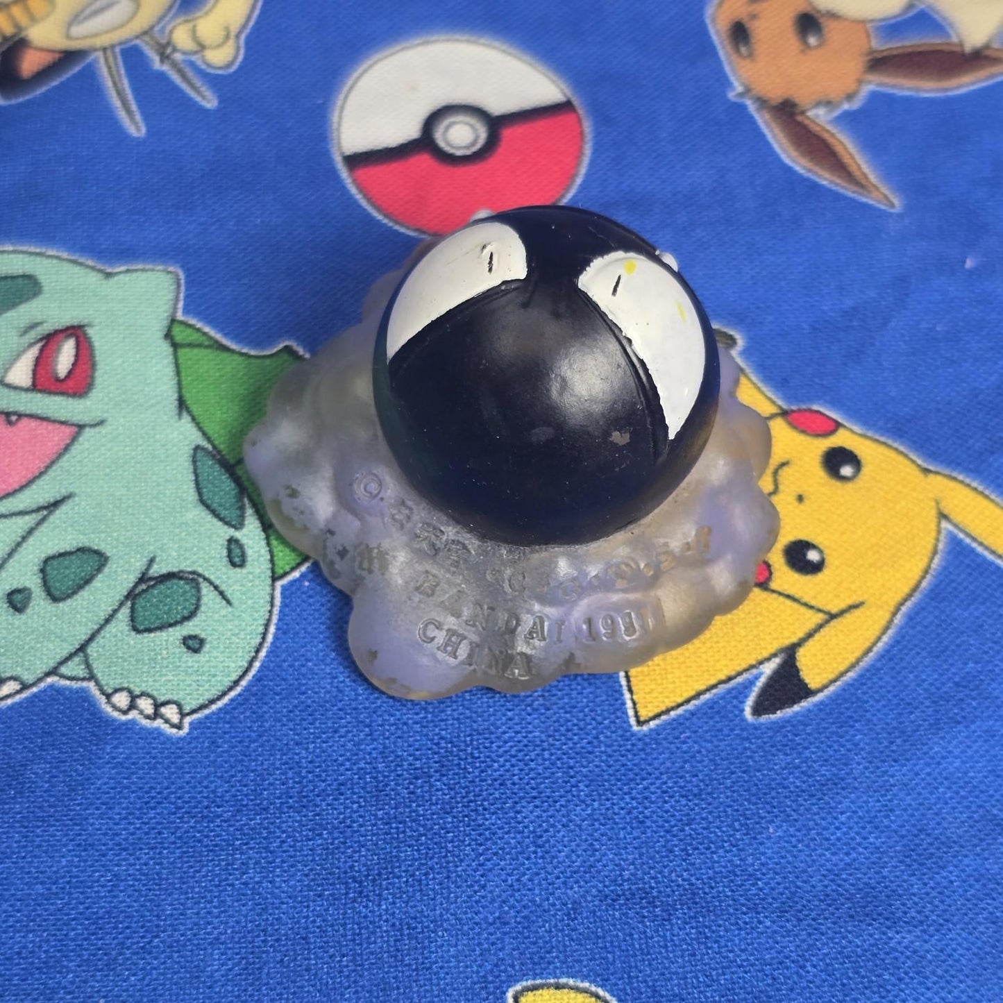 Pokemon Gastly Clear Figure Finger Puppet 1997 Nintendo Bandai Japan USA Seller