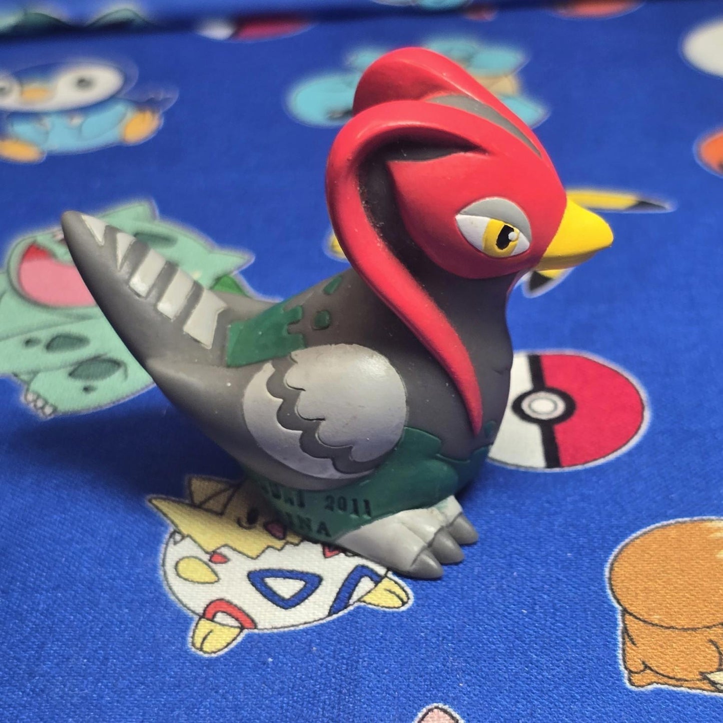 Pokemon Unfezant Male Figure Finger Puppet 2011 Nintendo Bandai PVC Japan USA