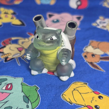 Pokemon Blastoise Clear Figure Finger Puppet 1996 Nintendo Bandai PVC Japan USA