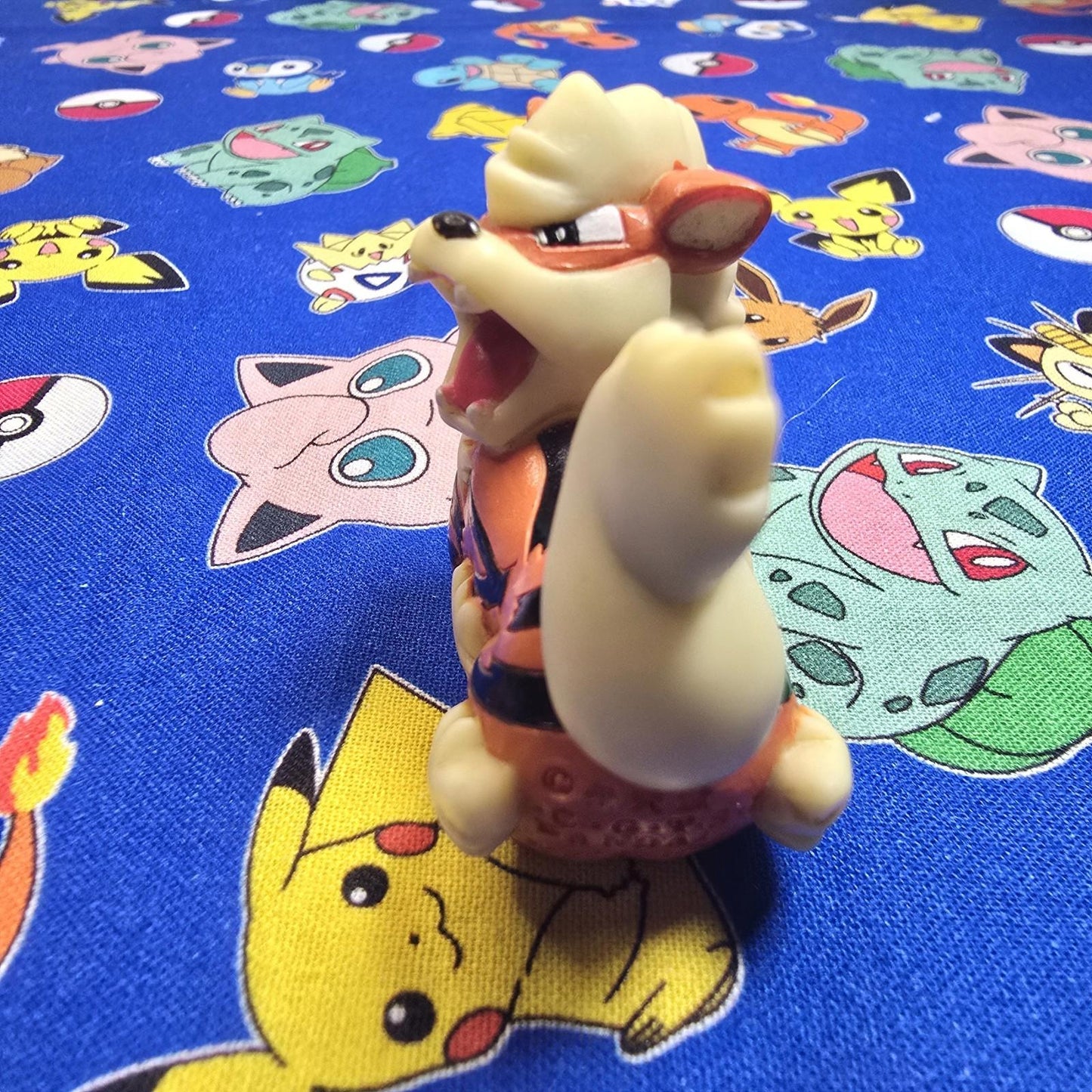Pokemon Arcanine Dark Figure Finger Puppet 1997 Bandai Nintendo PVC Vintage USA