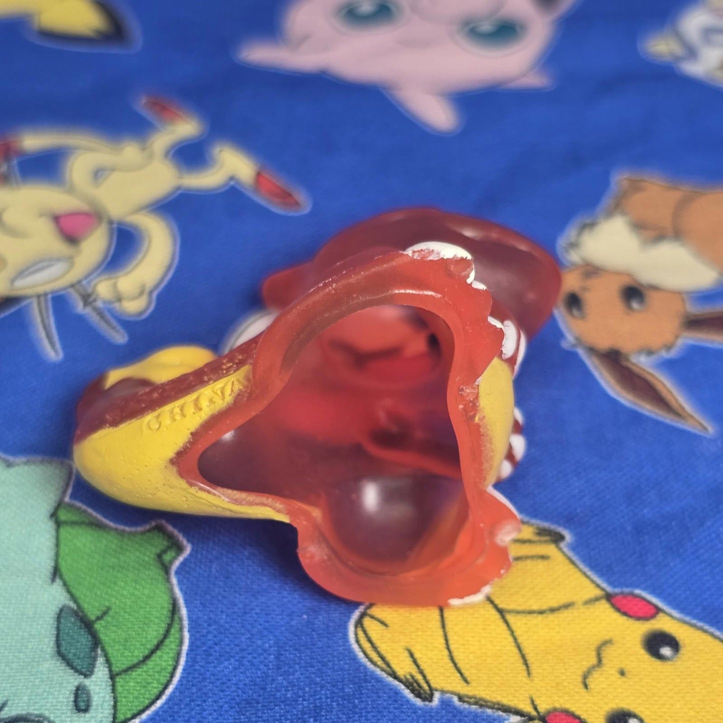 Pokemon Charmeleon Clear Figure Finger Puppet 1996 Nintendo PVC Bandai Japan USA