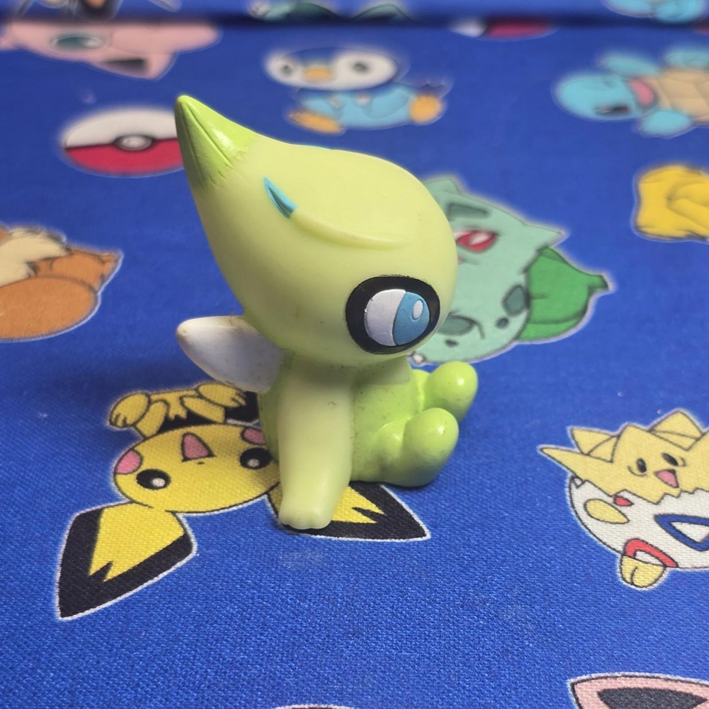 Pokemon Celebi Figure Finger Puppet 2010 Nintendo Bandai PVC Japan USA Seller