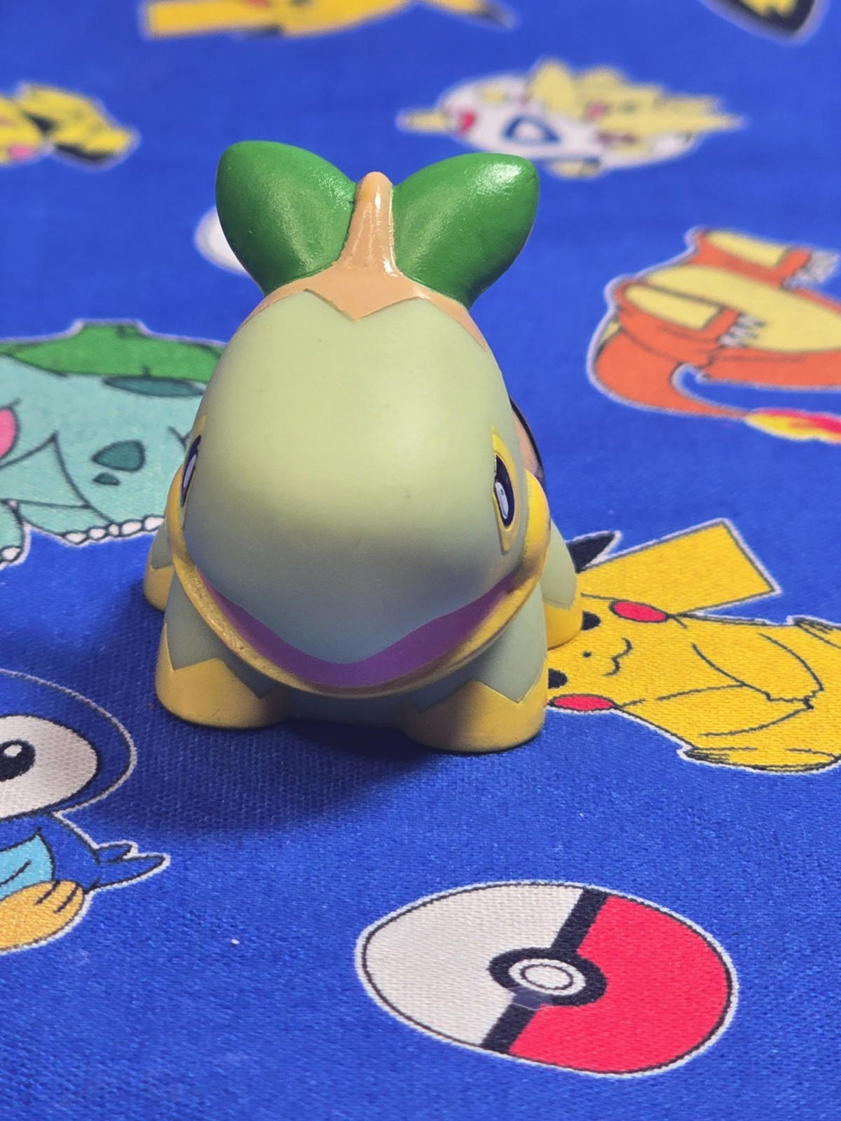 Pokemon Turtwig Figure Finger Puppet 2007 Nintendo Bandai PVC Japan USA Seller