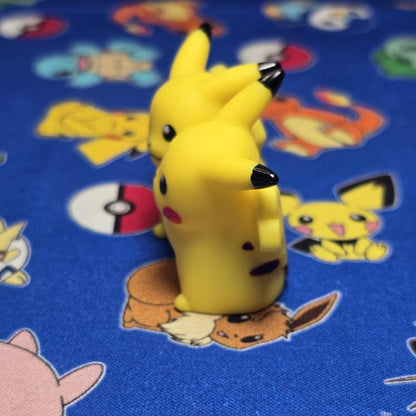 Pokemon Pikachu Male & Female Figure Finger Puppet B 2020 Nintendo Bandai Japan