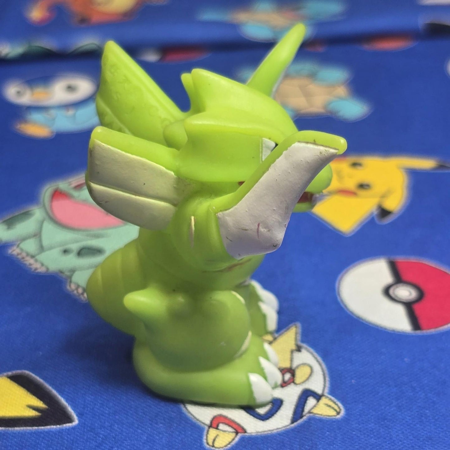 Pokemon Scyther Figure Finger Puppet 1998 Nintendo Bandai PVC Vintage Japan USA