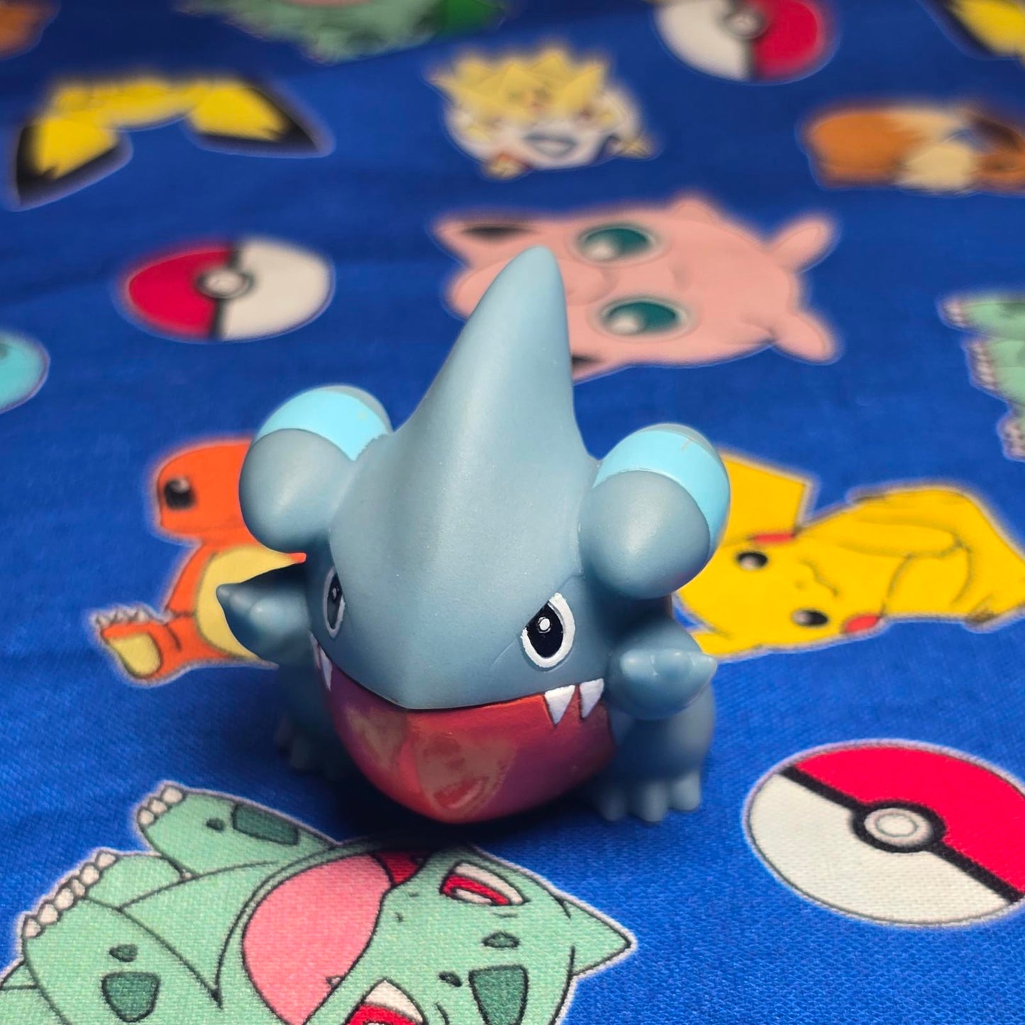 Pokemon Gible Figure Finger Puppet 2007 Nintendo Bandai Japan PVC USA Seller