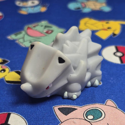 Pokemon Rhyhorn Figure Finger Puppet 1996 Nintendo Bandai Vintage Japan USA