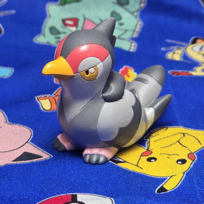Pokemon Tranquill Metallic Figure Finger Puppet 2010 Nintendo Bandai Japan USA