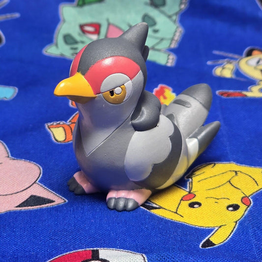 Pokemon Tranquill Metallic Figure Finger Puppet 2010 Nintendo Bandai Japan USA