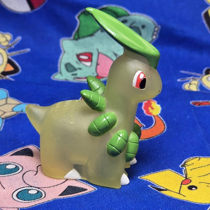 Pokemon Bayleef Clear Figure Finger Puppet 2001 Nintendo Bandai PVC Japan USA
