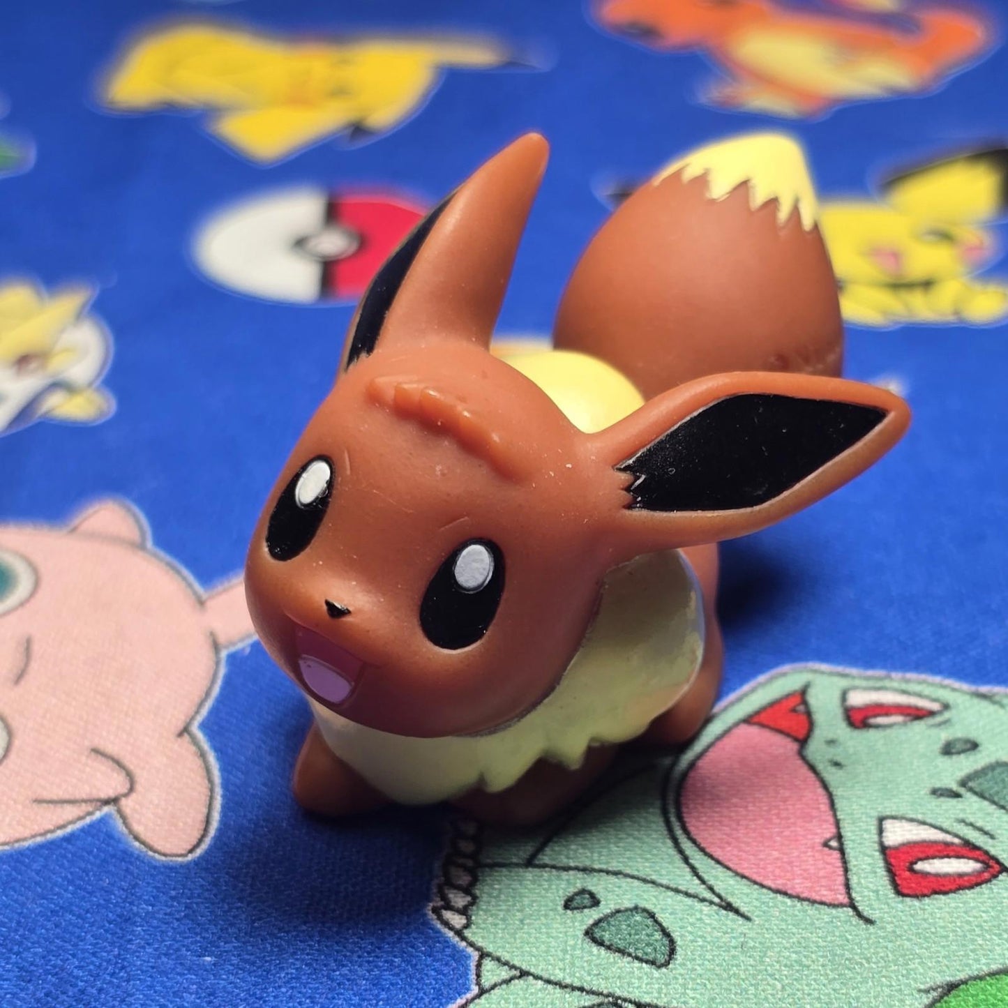 Pokemon Eevee Figure Finger Puppet 2013 Nintendo Bandai PVC Japan USA Seller