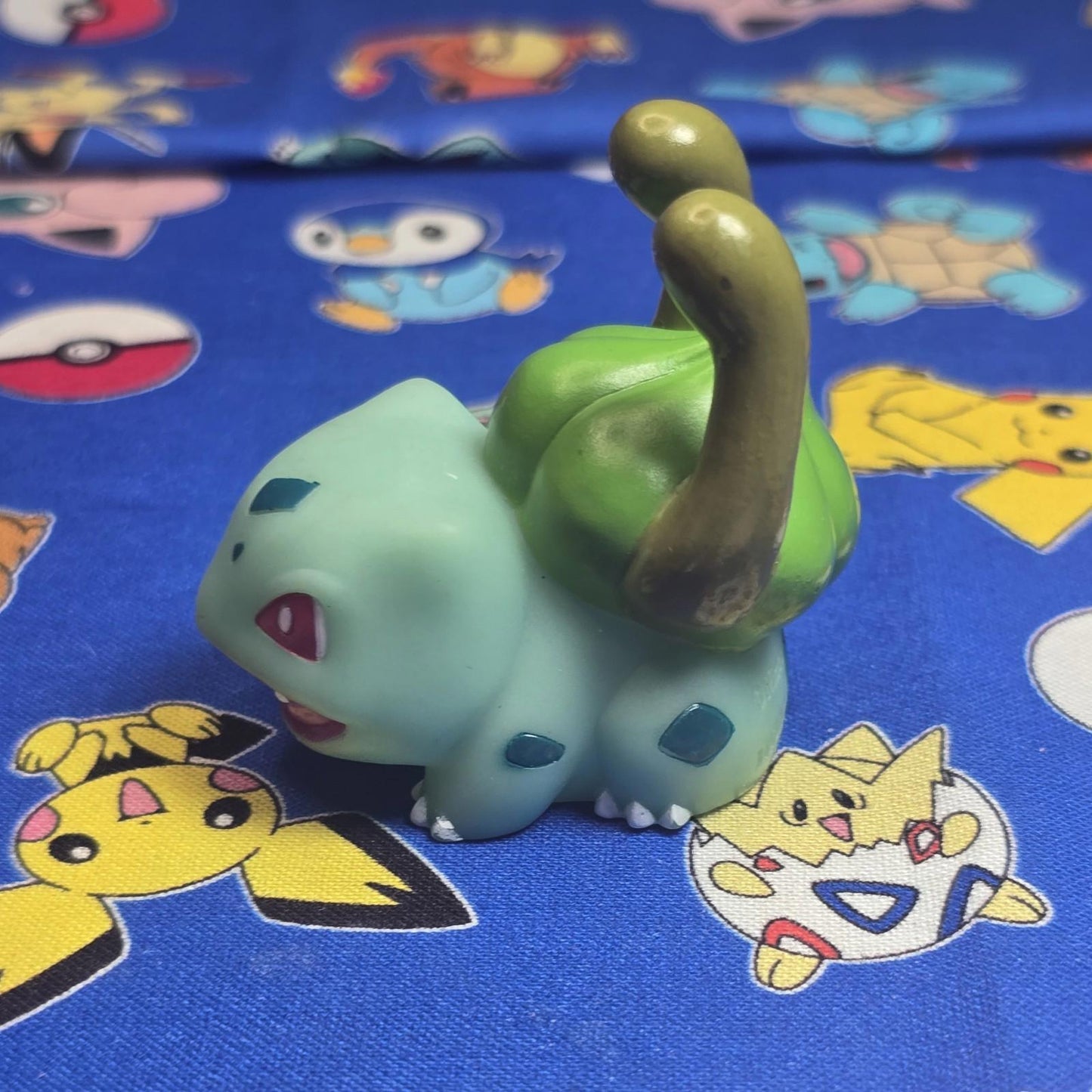 Pokemon Bulbasaur Figure Finger Puppet 2001 Nintendo Bandai Vintage PVC Japan US