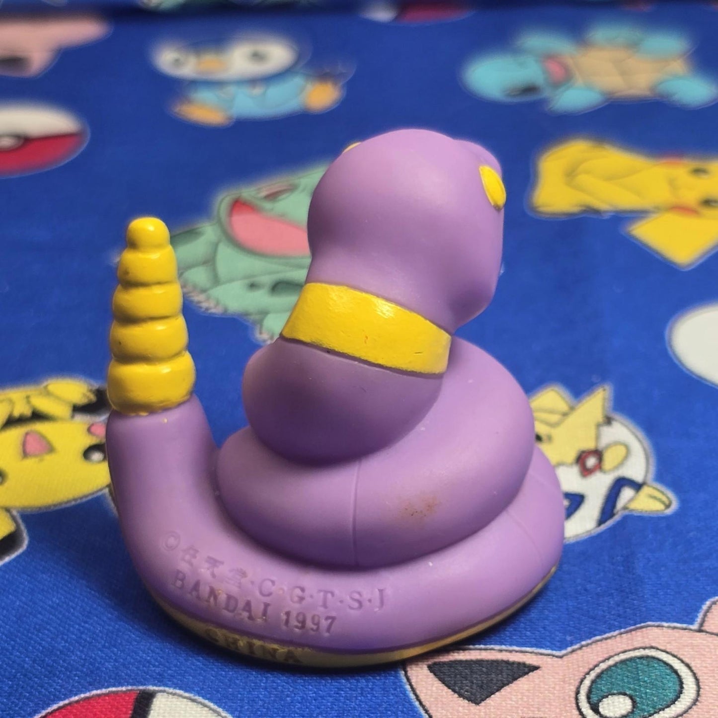 Pokemon Ekans Figure Finger Puppet 1997 Nintendo Bandai PVC Japan Vintage USA