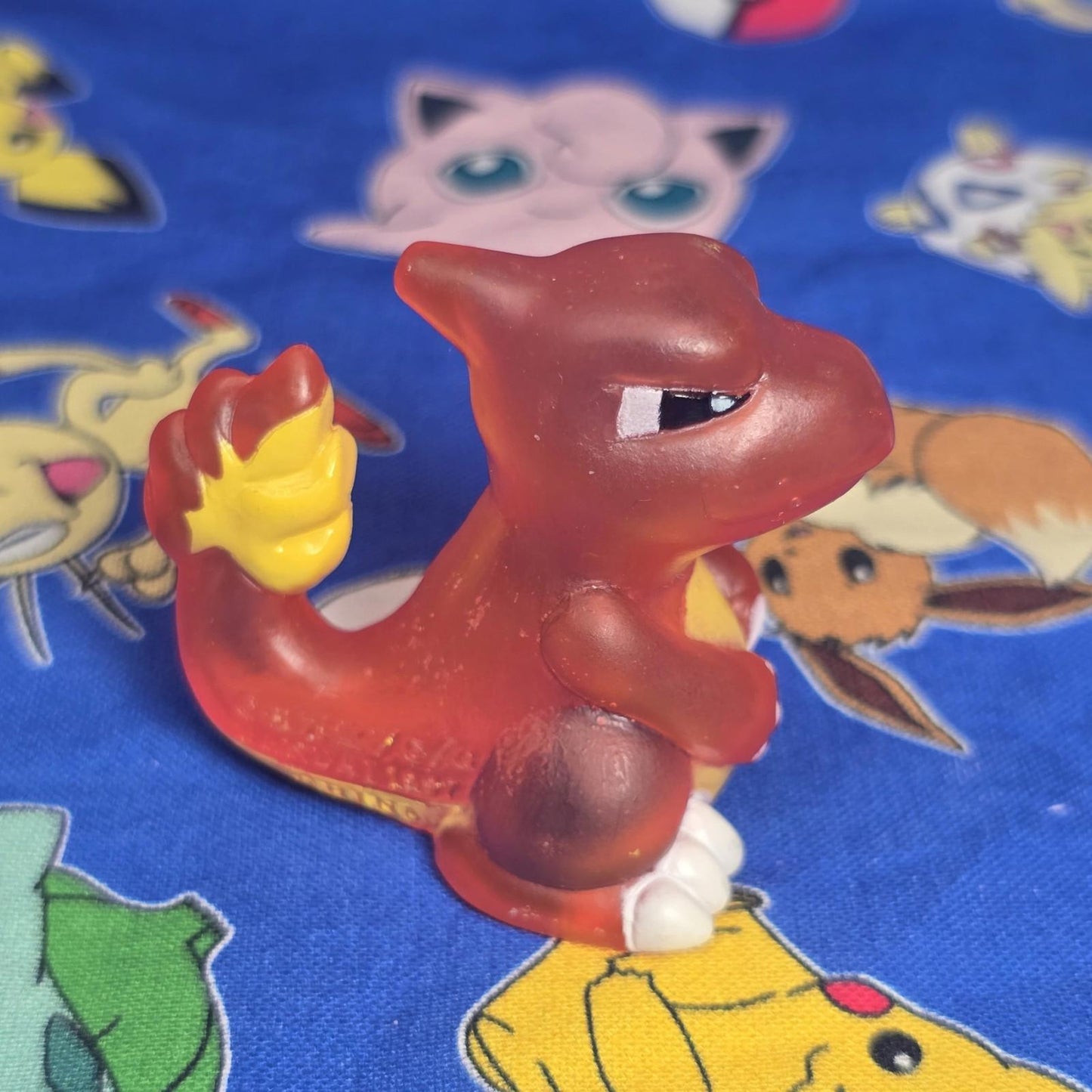 Pokemon Charmeleon Clear Figure Finger Puppet 1996 Nintendo PVC Bandai Japan USA