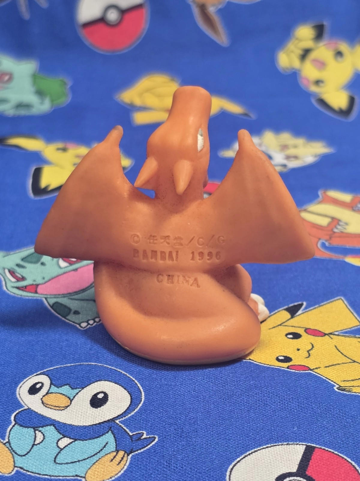 Pokemon Charizard Figure Finger Puppet 1996 Nintendo Bandai Vintage Japan USA