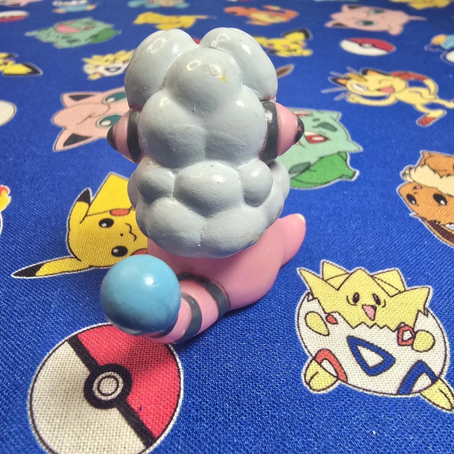 Pokemon Flaaffy Figure Finger Puppet 2001 Nintendo Bandai PVC Vintage Japan USA