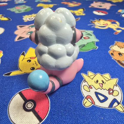 Pokemon Flaaffy Figure Finger Puppet 2001 Nintendo Bandai PVC Vintage Japan USA