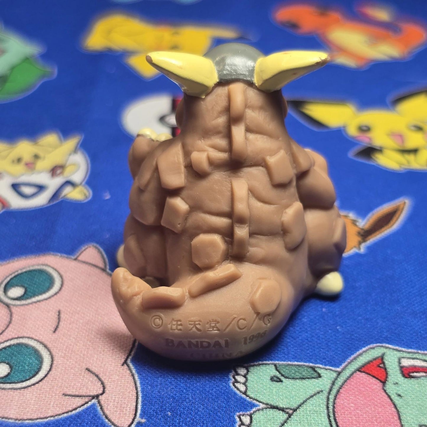 Pokemon Kangaskan Gray Figure Finger Puppet 1996 Nintendo Bandai PVC Vintage USA
