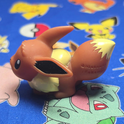Pokemon Eevee Figure Finger Puppet 2013 Nintendo Bandai PVC Japan USA Seller
