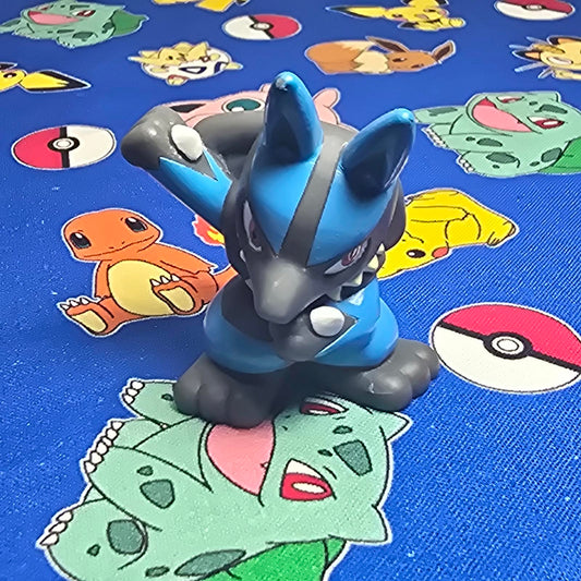 Pokemon Lucario Figure Finger Puppet 2006 Nintendo Bandai PVC Japan USA Seller 2