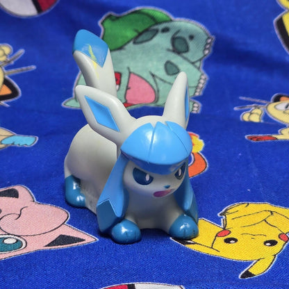 Pokemon Glaceon Figure Finger Puppet 2010 Nintendo Bandai PVC Japan USA Seller