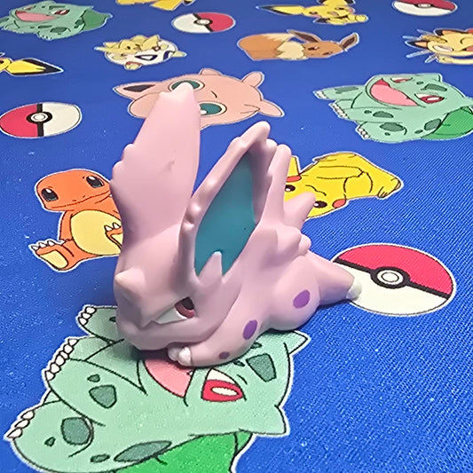 Pokemon Nidoran Figure Finger Puppet 1997 Nintendo Bandai Vintage Japan USA