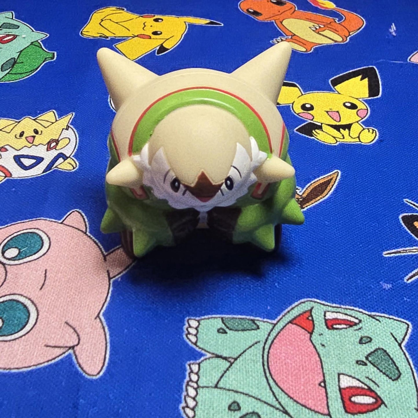 Pokemon Chesnaught Figure Finger Puppet 2014 Nintendo Bandai Vintage Japan USA