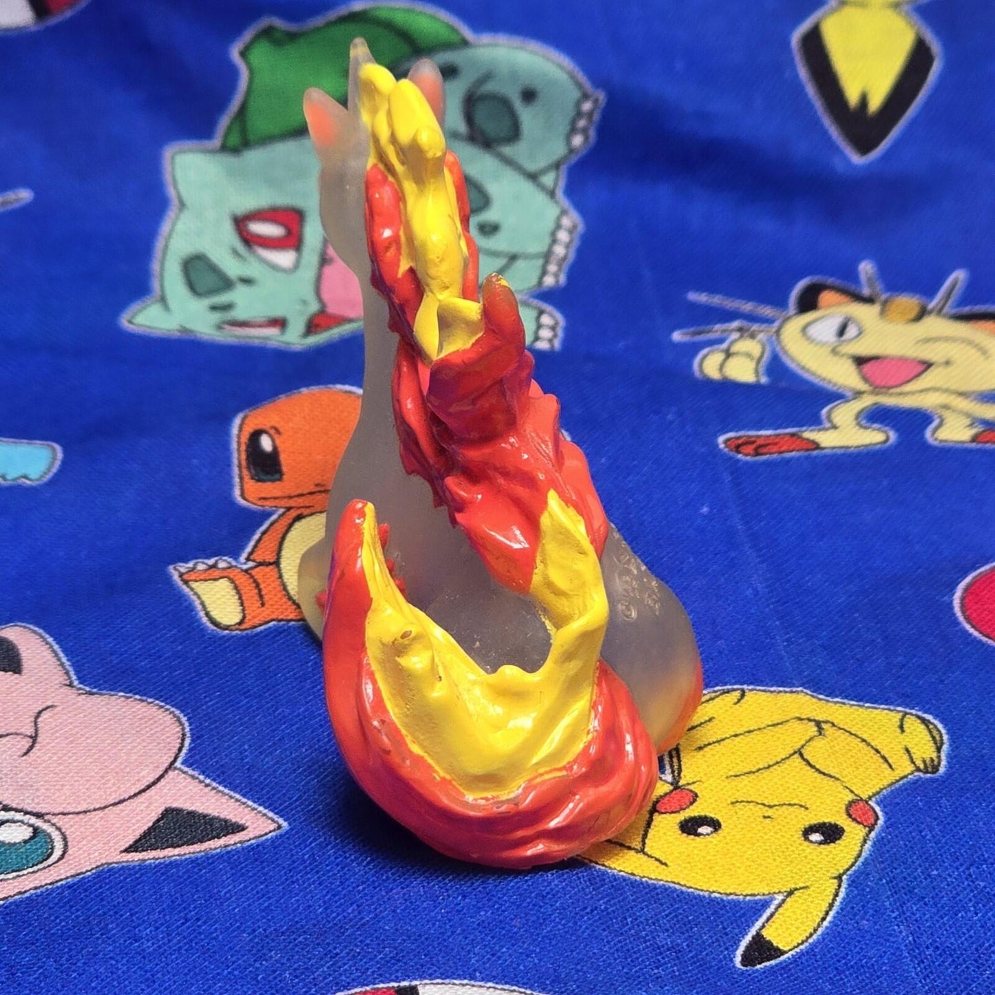 Pokemon Rapidash Clear Figure Finger Puppet 1997 Bandai Nintendo PVC Japan USA
