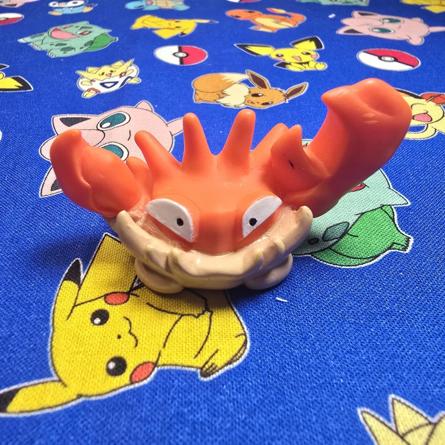 Pokemon Kingler Figure Finger Puppet 1997 Bandai Nintendo PVC Vintage USA Seller