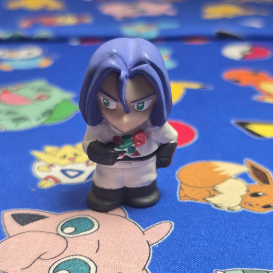 Pokemon James Team Rocket Figure Finger Puppet 1998 Nintendo Bandai Vintage US
