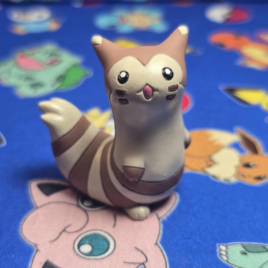 Pokemon Furret Figure Finger Puppet 1999 Nintendo Bandai PVC Vintage Japan US