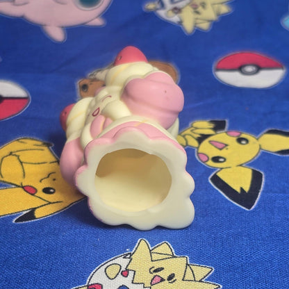 Pokemon Alcremie Ruby Swirl Figure Finger Puppet 2024 Nintendo Bandai Japan USA