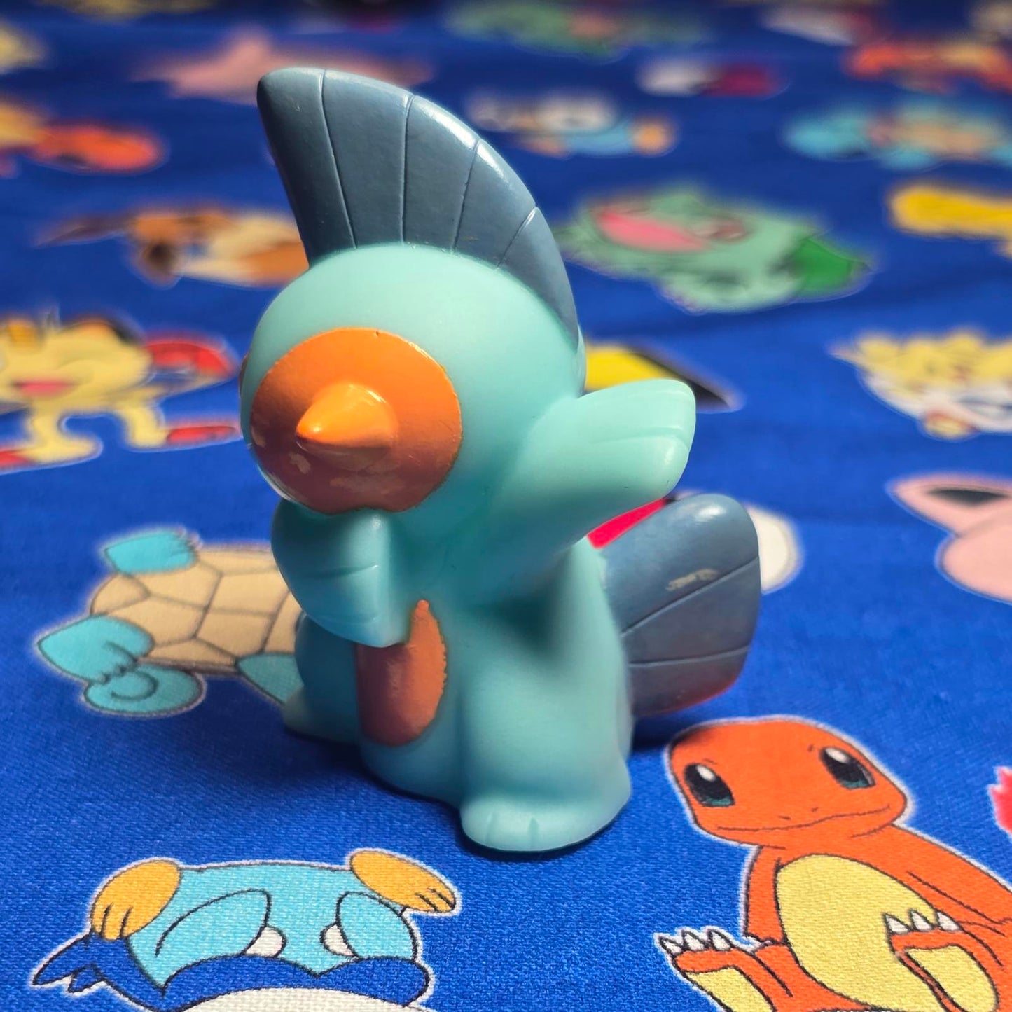 Pokemon Marshtomp Figure Finger Puppet 2005 Nintendo Bandai PVC Vintage Japan US