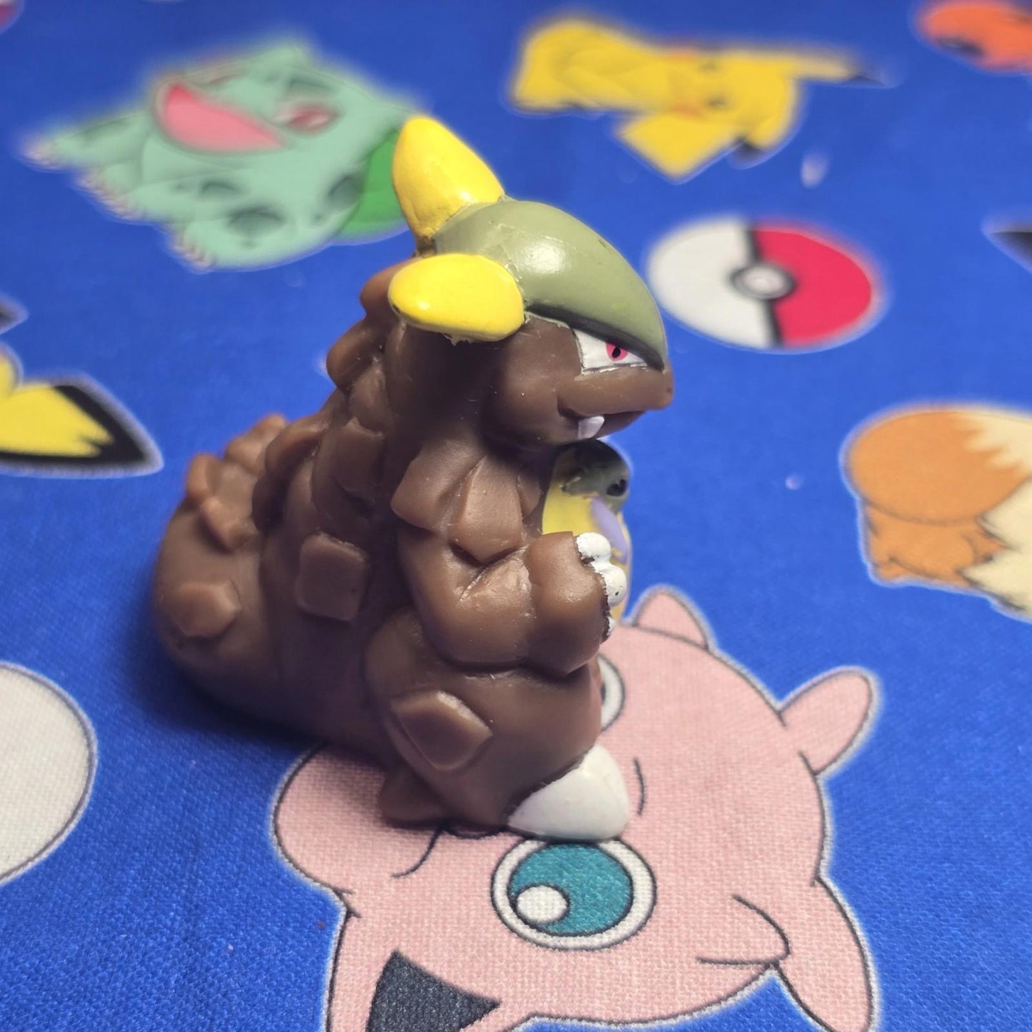 Pokemon Kangaskan Green Figure Finger Puppet 1996 Nintendo Bandai PVC Vintage US