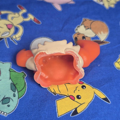 Pokemon Kingler Clear Figure Finger Puppet 1997 Bandai Nintendo PVC USA Seller