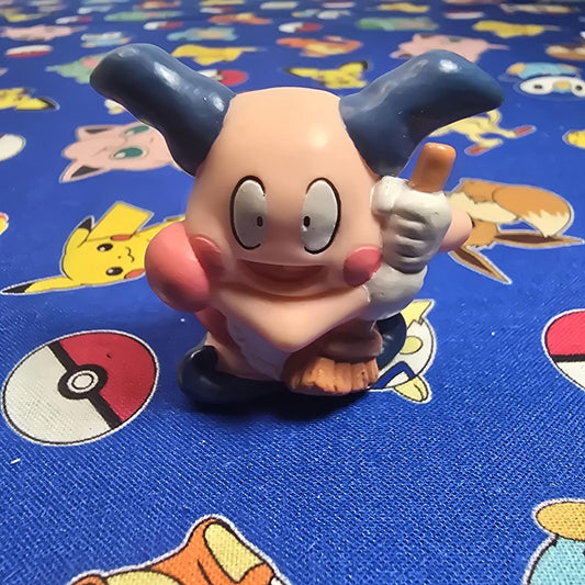 Pokemon Mr Mime Maid Figure Finger Puppet 1999 Nintendo Bandai Vintage Japan USA