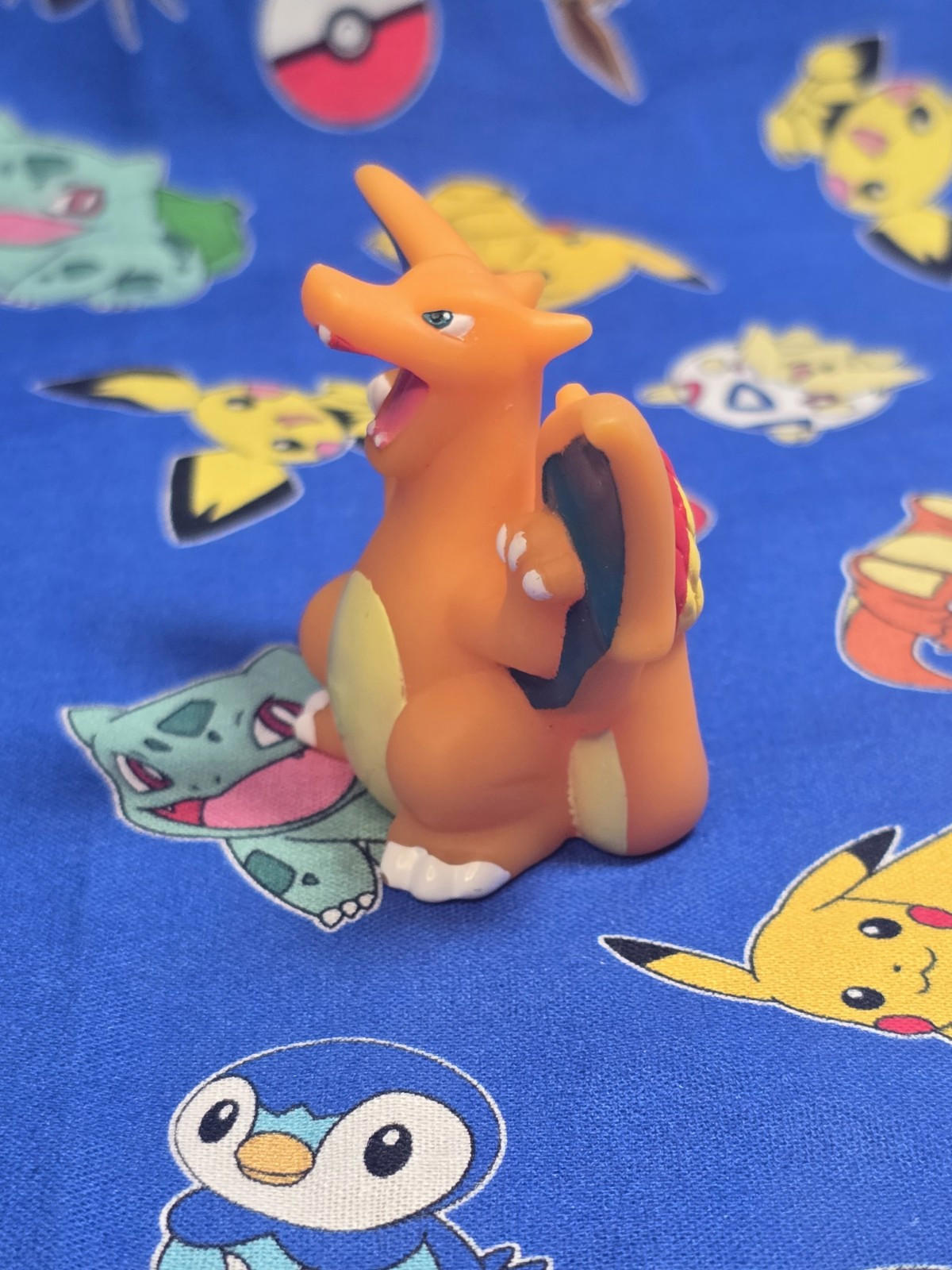 Pokemon Charizard Figure Finger Puppet 2008 Nintendo Bandai PVC Japan USA Seller