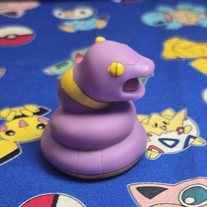 Pokemon Ekans Figure Finger Puppet 1997 Nintendo Bandai PVC Japan Vintage USA