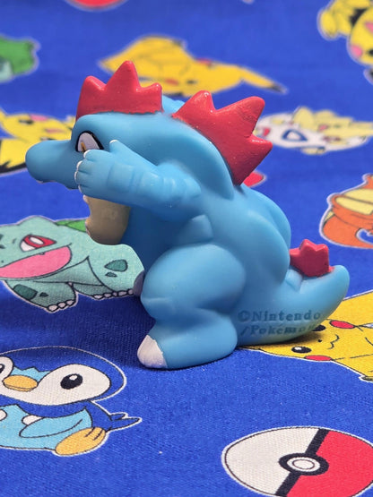 Pokemon Feraligatr Figure Finger Puppet 2007 Nintendo Bandai Japan USA Seller