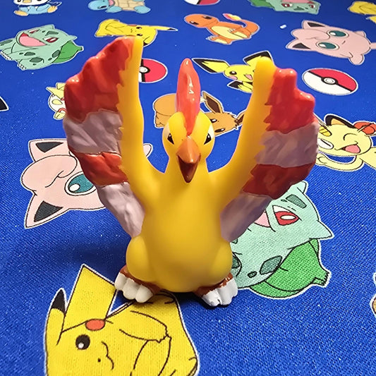 Pokemon Moltres Figure Finger Puppet 2007 Nintendo Bandai PVC Japan US Seller