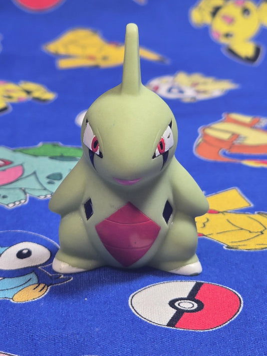 Pokemon Larvitar Figure Finger Puppet 2008 Nintendo Bandai PVC Japan USA Seller