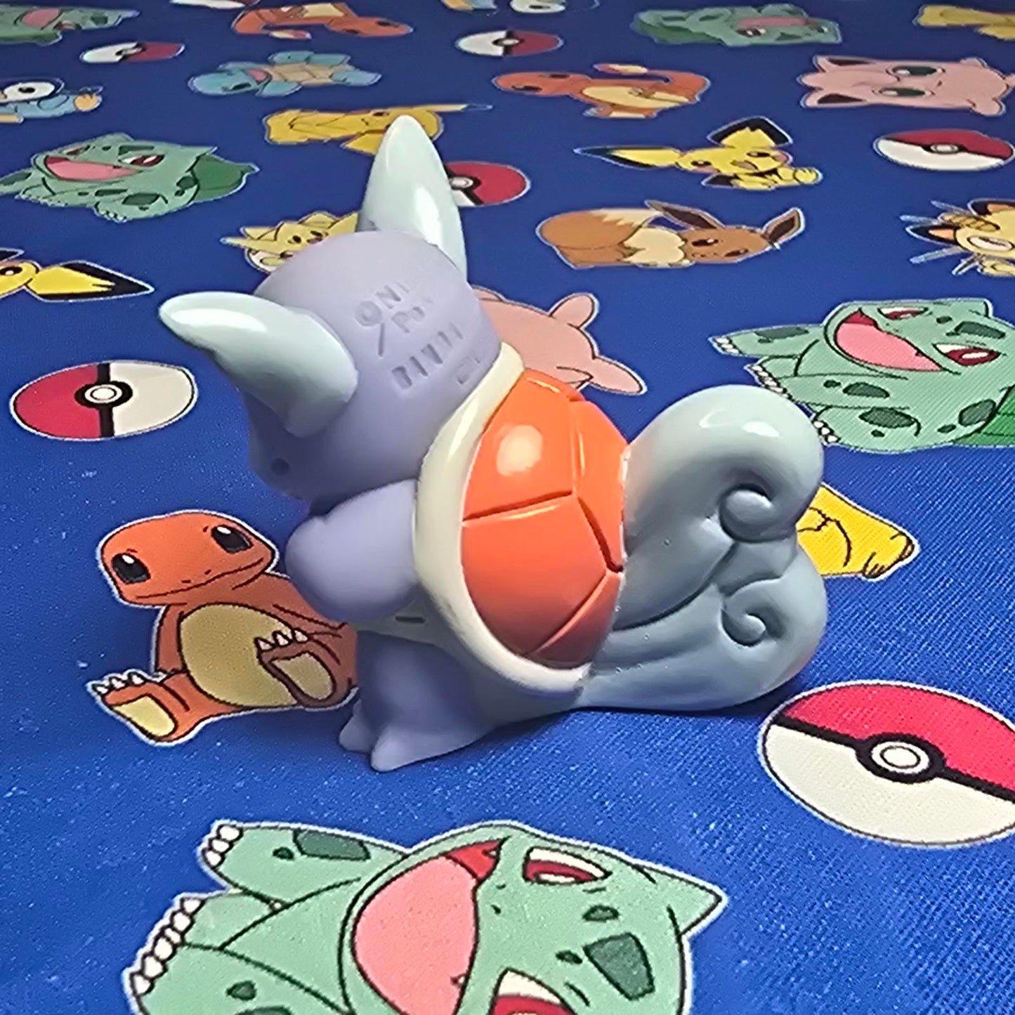 Pokemon Wartortle Figure Finger Puppet 2004 Nintendo Bandai PVC Vintage Japan US