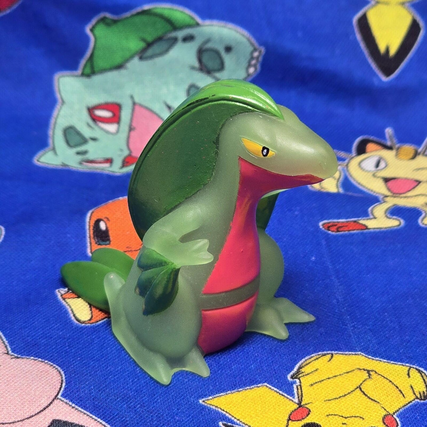 Pokemon Grovyle Clear Figure Finger Puppet 2003 Nintendo Bandai Vintage Japan US