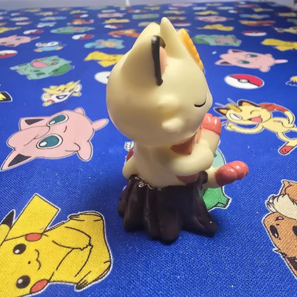 Pokemon Meowth Figure Finger Puppet 1999 Nintendo Bandai PVC Vintage Japan USA
